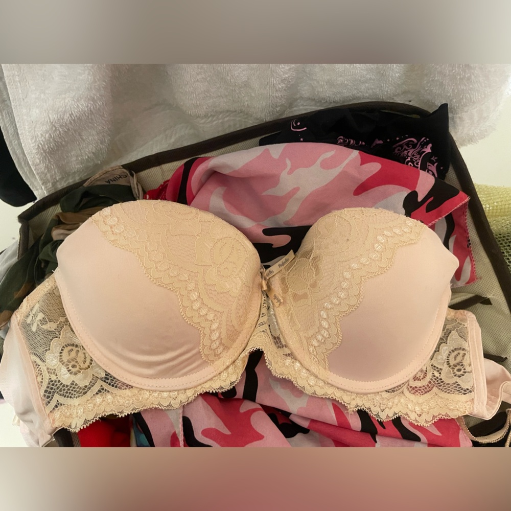 Rafaella Lace Accent Bra in Cream